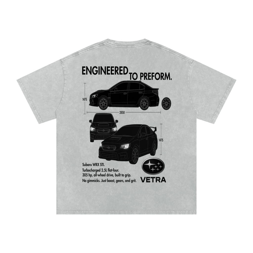 egineered to preform t shirt