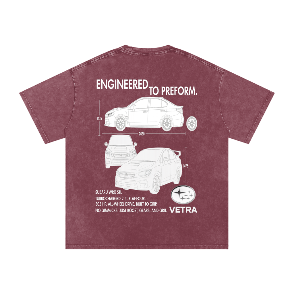 egineered to preform t shirt