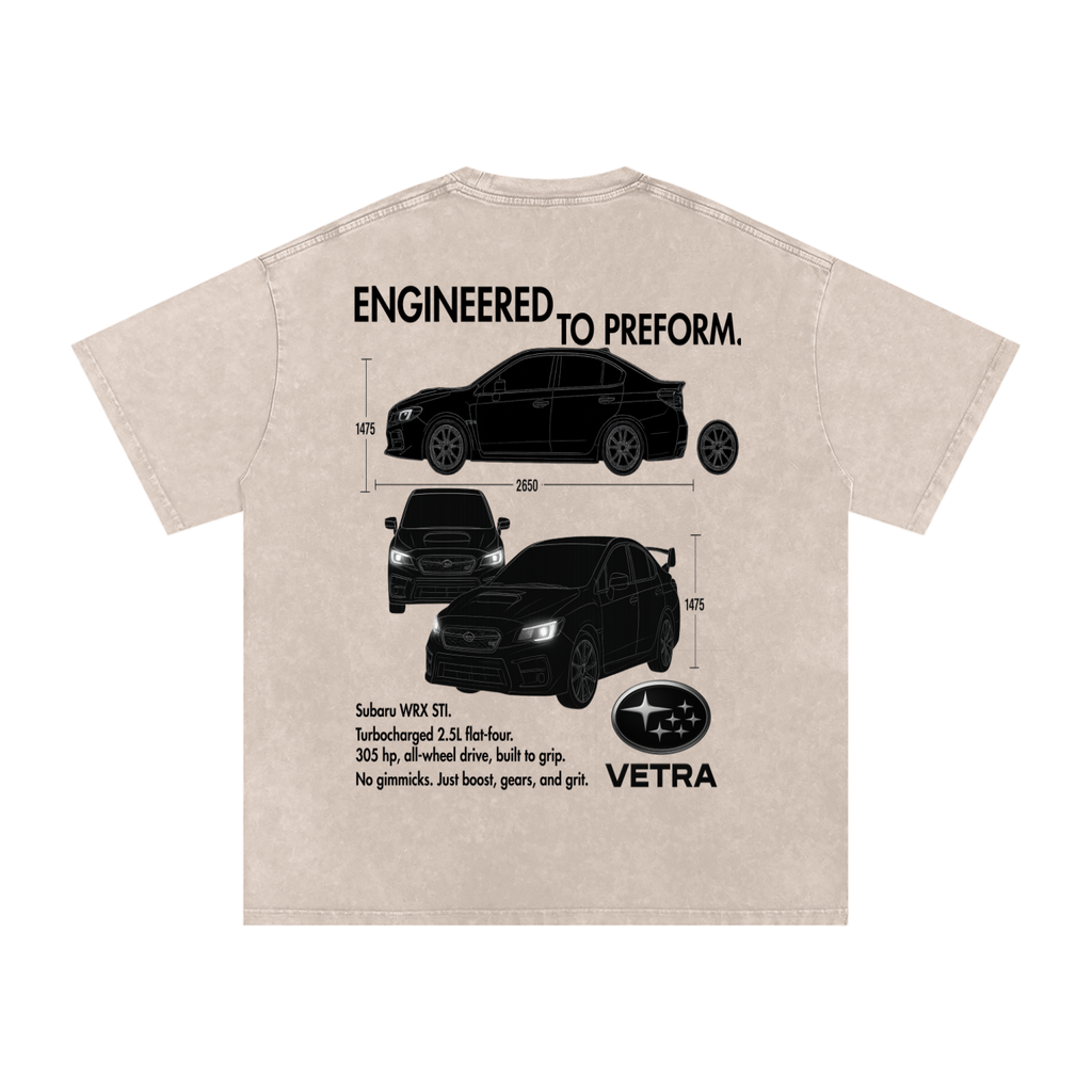 egineered to preform t shirt